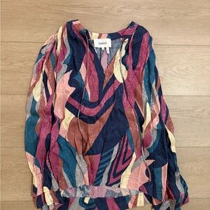 Ba&sh Colorful Abstract Women's Blouse